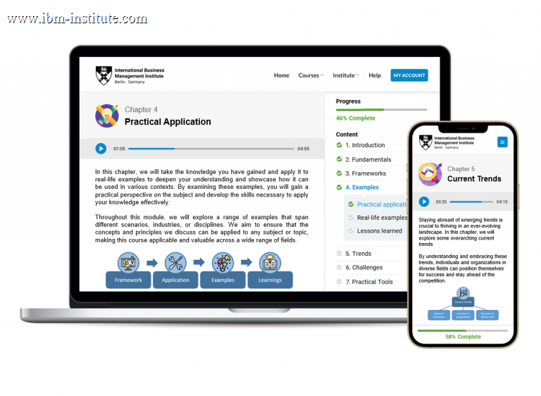 Learn anytime, anywhere on laptop and phone
